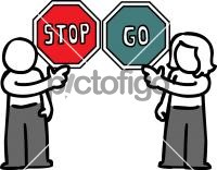 Stop signFreehand Image