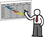 Gantt Chart freehand drawings