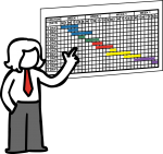 Gantt Chart freehand drawings