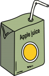Apple juice freehand drawings