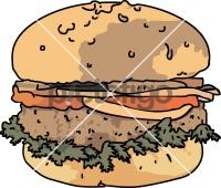 Beef BurgerFreehand Image