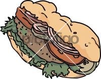 Doner kebab SandwichFreehand Image