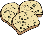 Garlic Bread freehand drawings