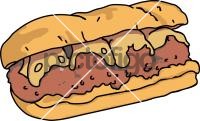 Meatball Parm SubFreehand Image