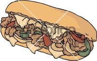 Philly Cheese Steak SandwichFreehand Image