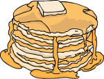 Pancakes freehand drawings