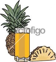 Pineapple JuiceFreehand Image