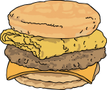 Sausage egg cheese Sub freehand drawings