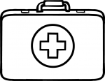 Medical-kit freehand drawings