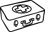 Medical-kit freehand drawings