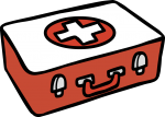 Medical-kit freehand drawings