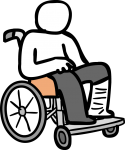 Wheelchair freehand drawings