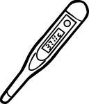 thermometer freehand drawings