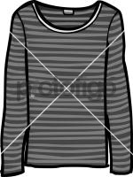 Long sleeved jersey top womenFreehand Image