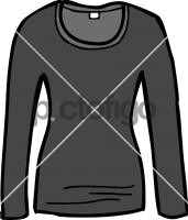 Long sleeved jersey top womenFreehand Image