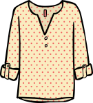 Patterned tunic women freehand drawings