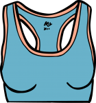 Sports bra women freehand drawings