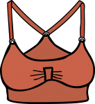 Sports bra women freehand drawings