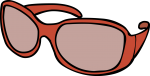 Sunglasses women freehand drawings