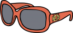 Sunglasses women freehand drawings