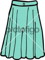 Wide denim skirt womenFreehand Image