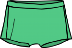 Boxer shorts men freehand drawings