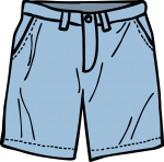 Chino shorts men freehand drawings