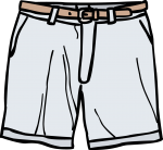 Chino shorts men freehand drawings