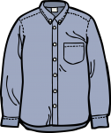 Denim shirt men freehand drawings