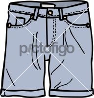 Denim shorts menFreehand Image