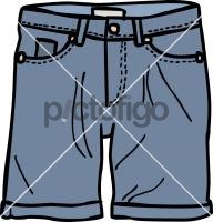 Denim shorts menFreehand Image