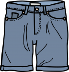 Denim shorts men