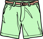 Denim shorts men freehand drawings