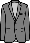 Linen jacket men freehand drawings