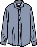 Linen shirt men freehand drawings