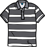 Polo t shirt men freehand drawings