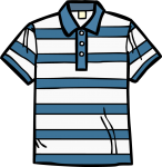 Polo t shirt men freehand drawings