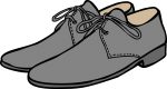 Shoes men freehand drawings