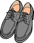 Shoes men freehand drawings