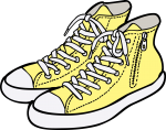 Shoes men freehand drawings