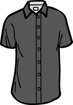 Short sleeved shirt men freehand drawings