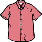 Short sleeved shirt men freehand drawings