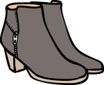Ankle boot freehand drawings