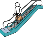 Escalator freehand drawings