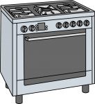 Gas Cookers freehand drawings