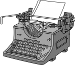 Typewriter freehand drawings