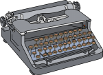 Typewriter freehand drawings