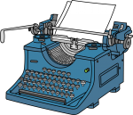 Typewriter freehand drawings