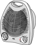 Heater Fan freehand drawings