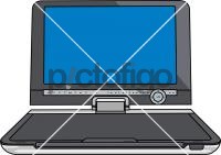 Dvd Player PortableFreehand Image